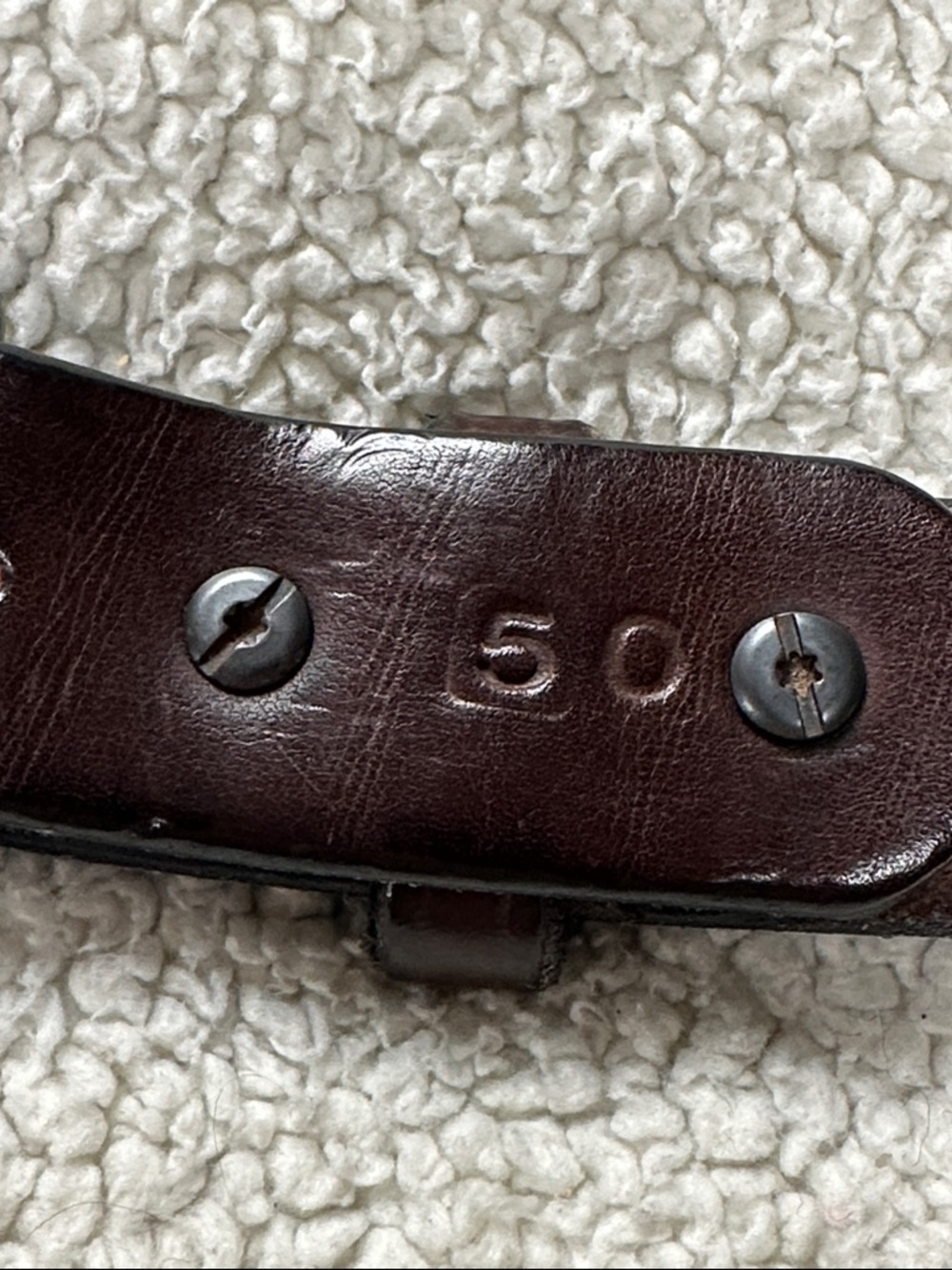 Hanks Belts The Everyday Men's Brown Thick Leather Belt. Made Is Usa. Size 50 — image 5 of 6